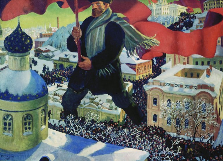 Bolshevik_-_Kustodiev